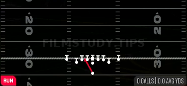 HB Zone WK — Run play diagram