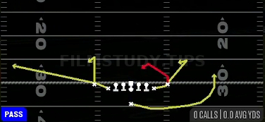 Spacing Switch — Pass play diagram