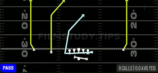 MTN PA Verticals — Pass play diagram