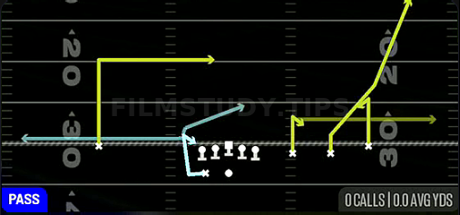 MTN Shock HB Option — Pass play diagram