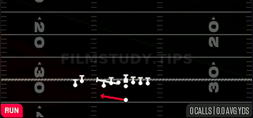 HB WK Toss — Run play diagram