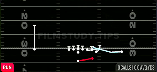 MTN HB Toss Crack — Run play diagram