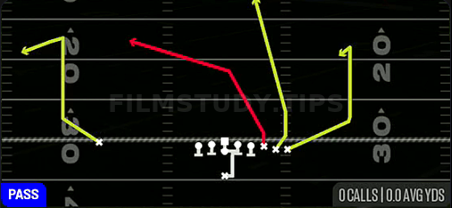 PA TE Seam — Pass play diagram