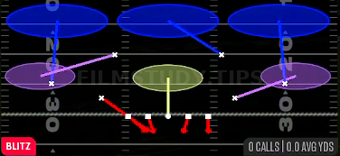 DB Blitz Tex 3 — Blitz play diagram