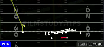 Quads Jailbreak Screen — Pass play diagram