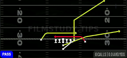 PA Spider Mesh — Pass play diagram