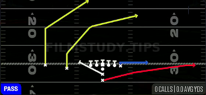 PA Sprint HB Flat — Pass play diagram