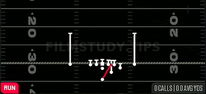 HB Blast — Run play diagram