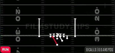 HB Blunt Dive — Run play diagram