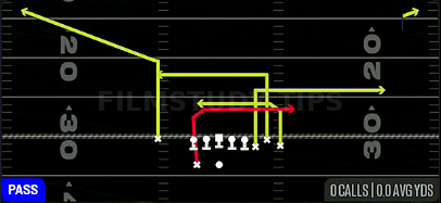 Drive HB Under — Pass play diagram