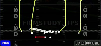 HB Slip Screen — Pass play diagram