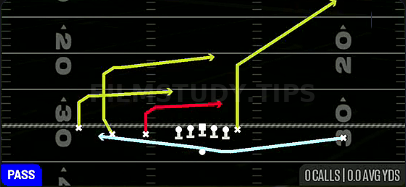Reload PA Unders — Pass play diagram