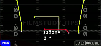 Drive Go's — Pass play diagram