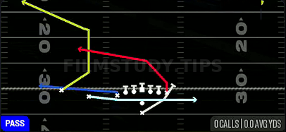 Jet PA Boot — Pass play diagram