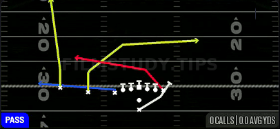 PA Boot — Pass play diagram