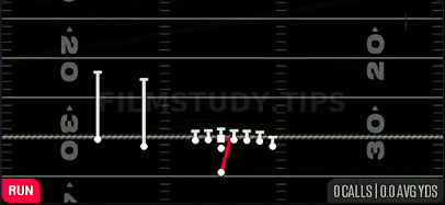 HB Dive — Run play diagram