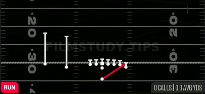 HB Stretch — Run play diagram
