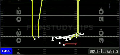 HB Slip Screen — Pass play diagram