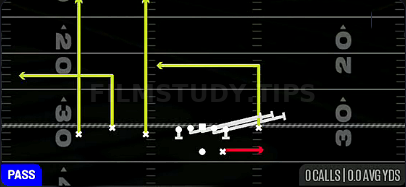 HB Slip Screen — Pass play diagram
