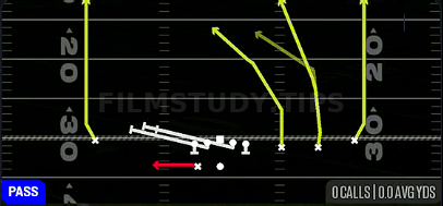 HB Slip Screen — Pass play diagram