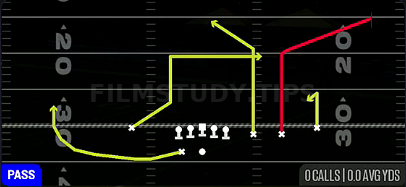 WR Smash — Pass play diagram