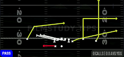 HB Slip Screen — Pass play diagram