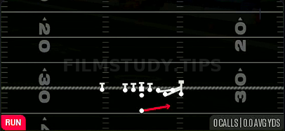 Crack Toss — Run play diagram