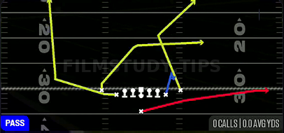 PA Sprint HB Flat — Pass play diagram