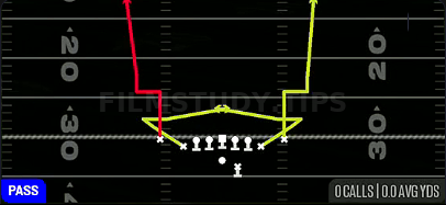 Out N Ups — Pass play diagram