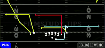 MTN Shuffle Drive Choice — Pass play diagram