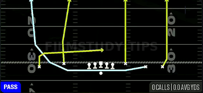MTN Switch Verts — Pass play diagram