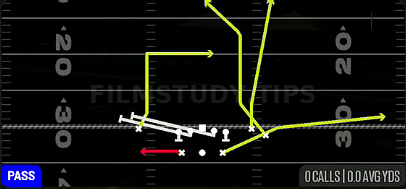 HB Slip Screen — Pass play diagram