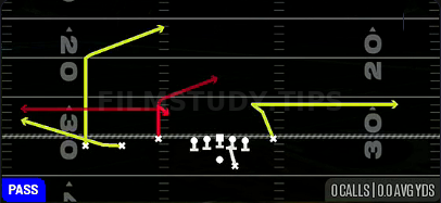 PA Draw Choice — Pass play diagram