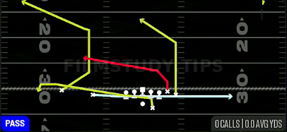 Jet Sprint HB Slide — Pass play diagram