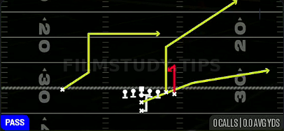 PA Spot — Pass play diagram