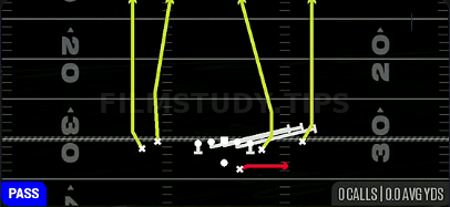 HB Slip Screen — Pass play diagram