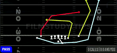 MTN PA Spinner — Pass play diagram