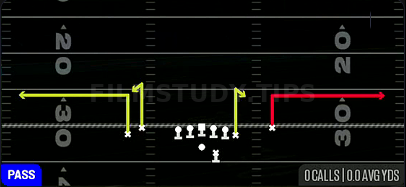 Stick — Pass play diagram