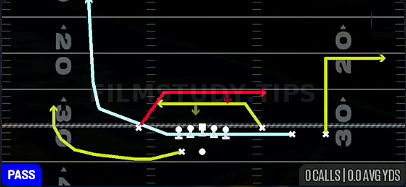 H MTN Mesh — Pass play diagram