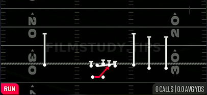 HB Base — Run play diagram
