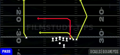 TE Drive — Pass play diagram