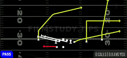 HB Slip Screen — Pass play diagram