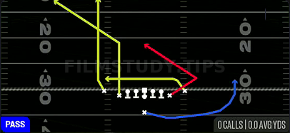 Flood Trail — Pass play diagram