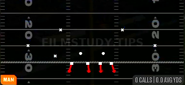 1 Double WR 2 — Man play diagram