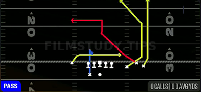 Switch Mills — Pass play diagram