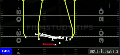 HB Slip Screen — Pass play diagram