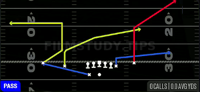 Chip WR Corner — Pass play diagram