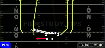 HB Slip Screen — Pass play diagram