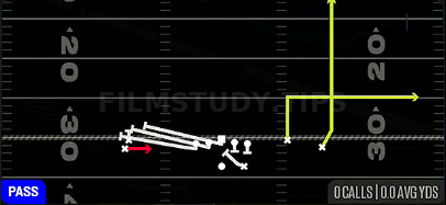 PA Jailbreak Screen — Pass play diagram