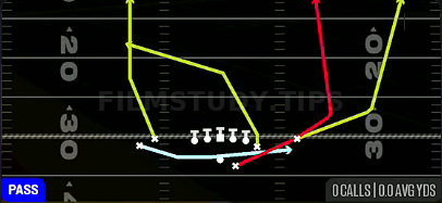 Fake Jet HB Seam — Pass play diagram